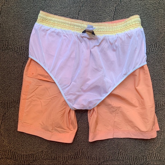 BROOKS BROTHERSCargo swim board shorts Orange, L